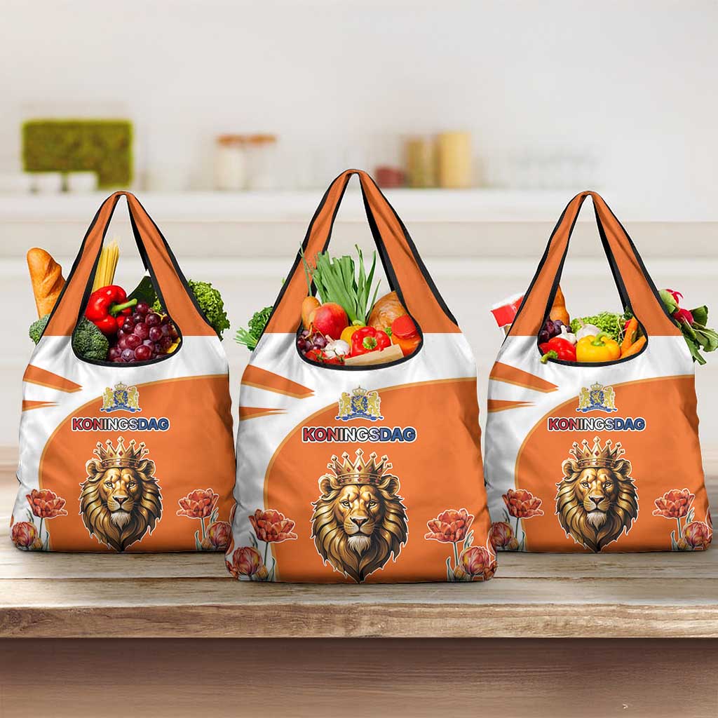 Netherlands Koningsdag Grocery Bag Happy King's Day