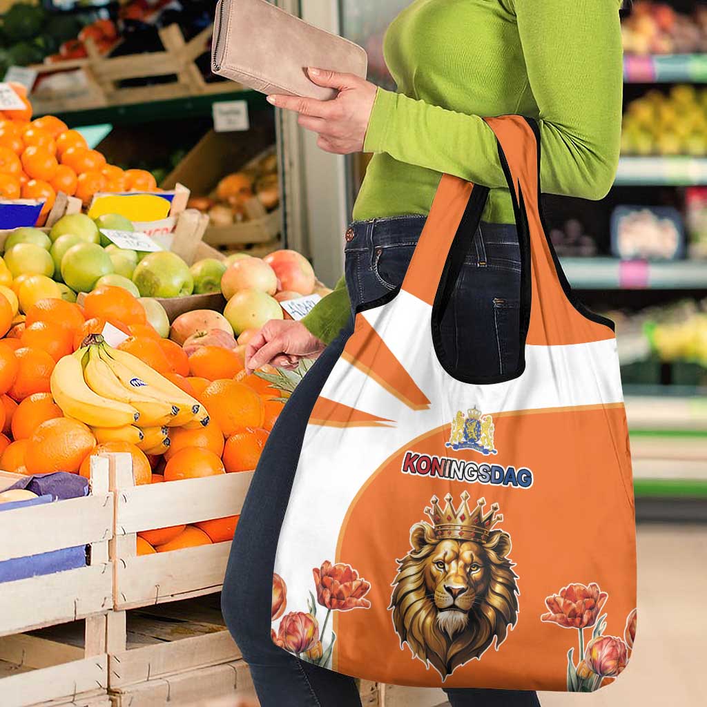 Netherlands Koningsdag Grocery Bag Happy King's Day