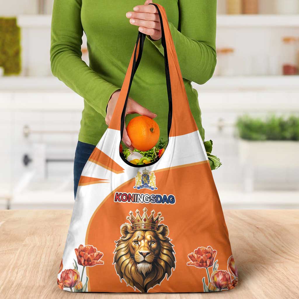 Netherlands Koningsdag Grocery Bag Happy King's Day