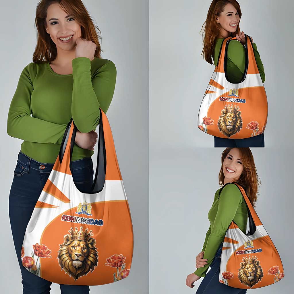 Netherlands Koningsdag Grocery Bag Happy King's Day