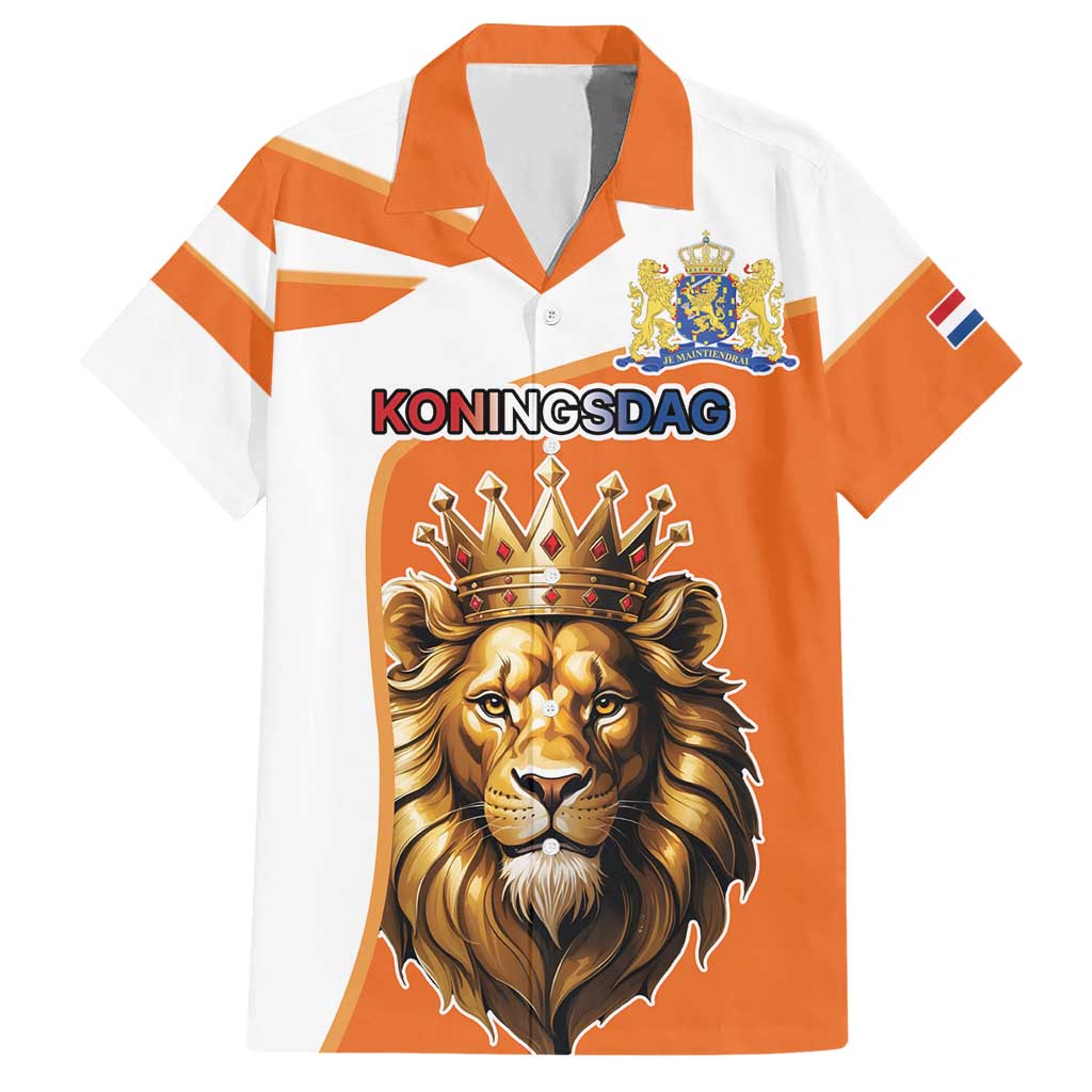 Netherlands Koningsdag Hawaiian Shirt Happy King's Day