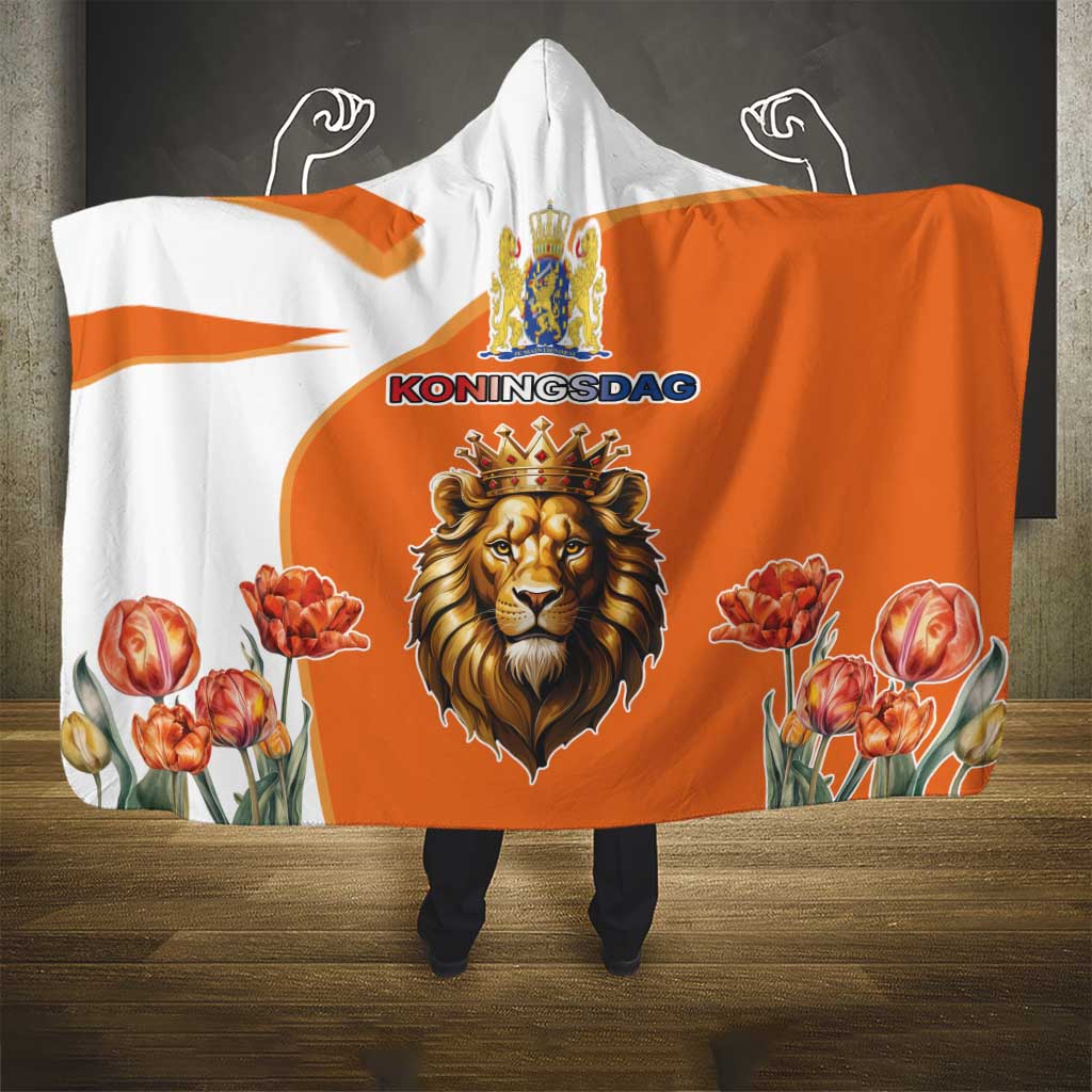 Netherlands Koningsdag Hooded Blanket Happy King's Day