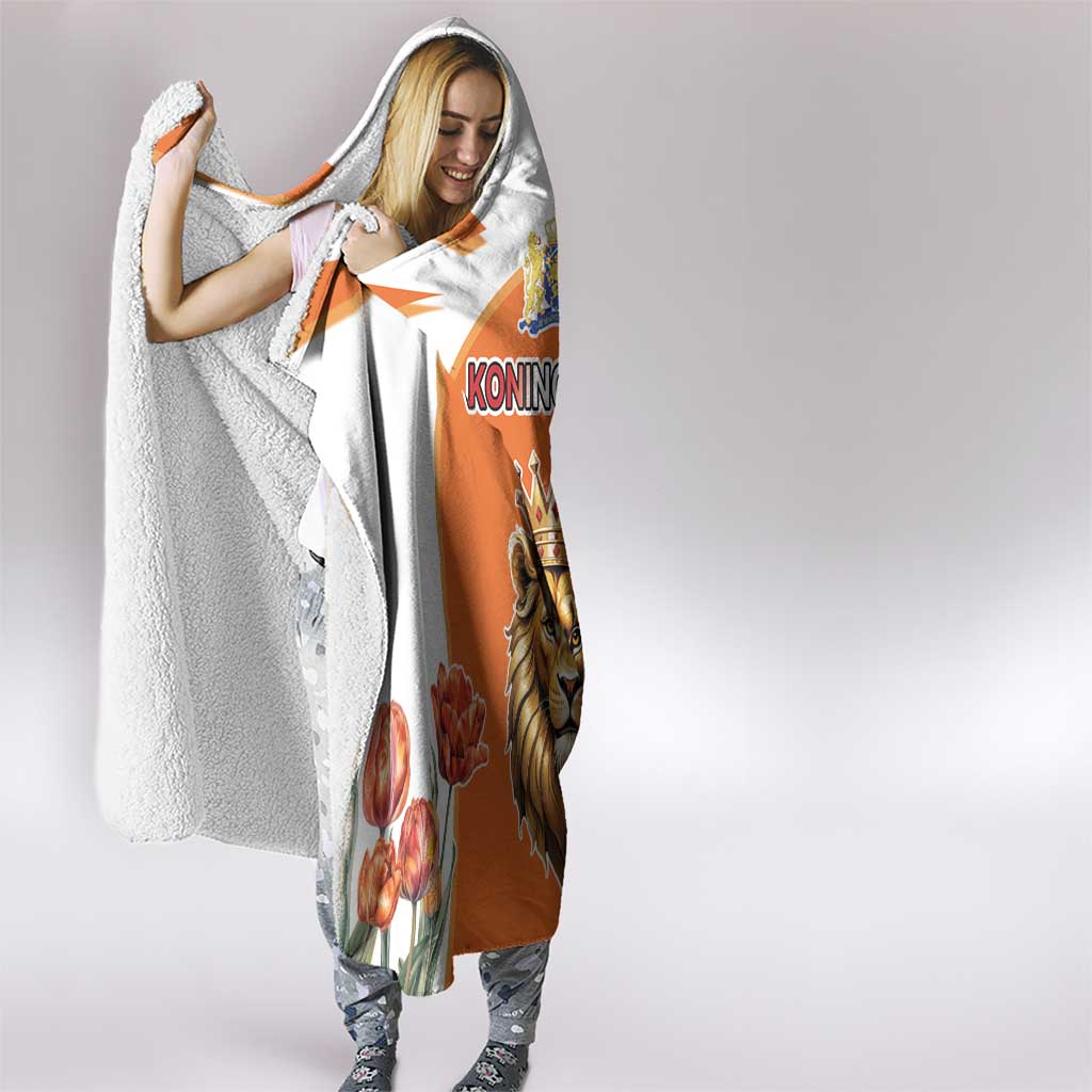 Netherlands Koningsdag Hooded Blanket Happy King's Day