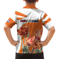 Netherlands Koningsdag Kid Hawaiian Shirt Happy King's Day