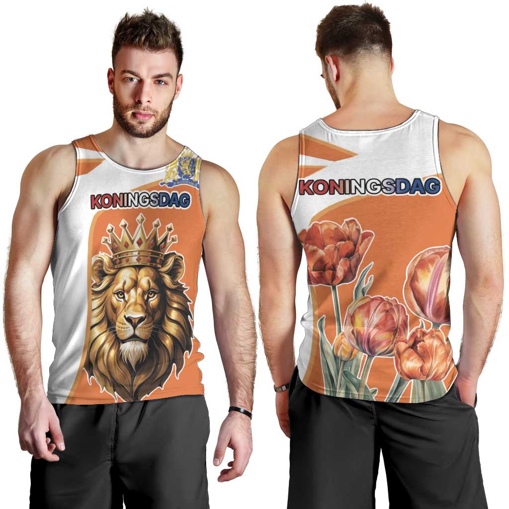 Netherlands Koningsdag Men Tank Top Happy King's Day