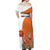 Netherlands Koningsdag Off Shoulder Maxi Dress Happy King's Day