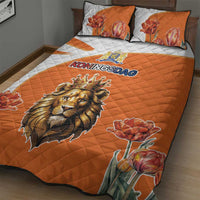 Netherlands Koningsdag Quilt Bed Set Happy King's Day