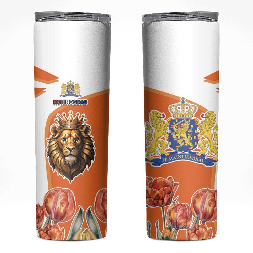 Netherlands Koningsdag Skinny Tumbler Happy King's Day