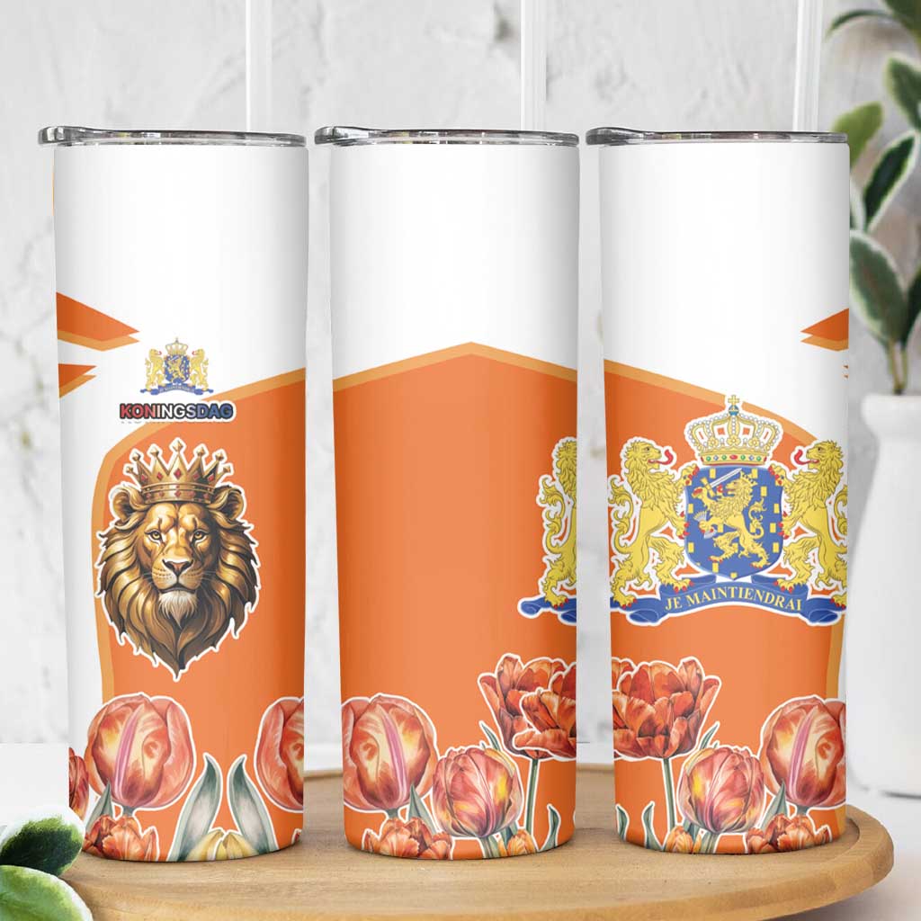 Netherlands Koningsdag Skinny Tumbler Happy King's Day