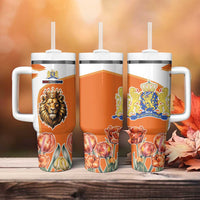 Netherlands Koningsdag Tumbler With Handle Happy King's Day