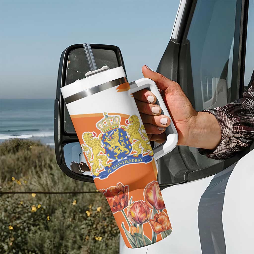 Netherlands Koningsdag Tumbler With Handle Happy King's Day