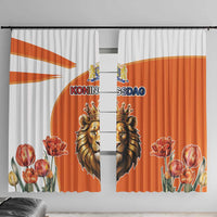 Netherlands Koningsdag Window Curtain Happy King's Day