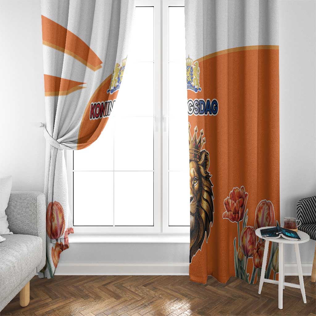 Netherlands Koningsdag Window Curtain Happy King's Day
