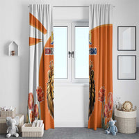 Netherlands Koningsdag Window Curtain Happy King's Day
