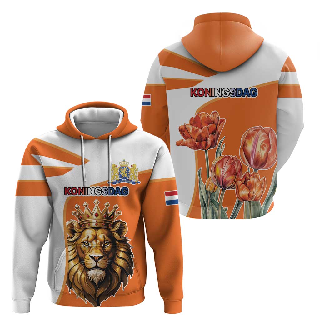 Netherlands Koningsdag Zip Hoodie Happy King's Day
