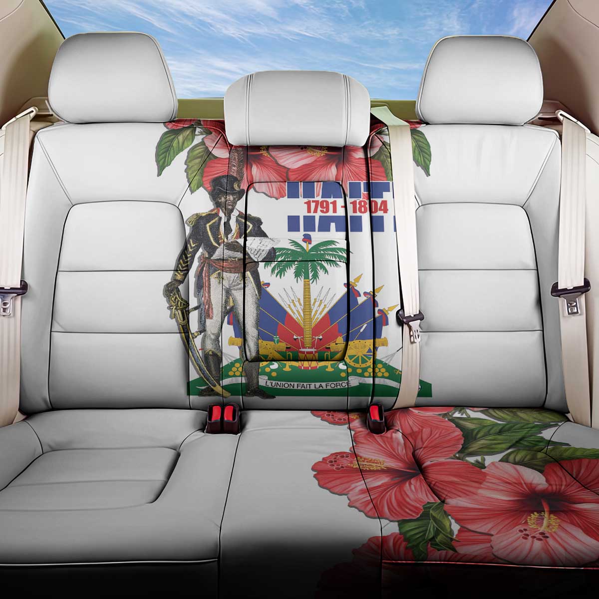 Haitian Revolution 1791-1804 Back Car Seat Cover Lage d Lendependans
