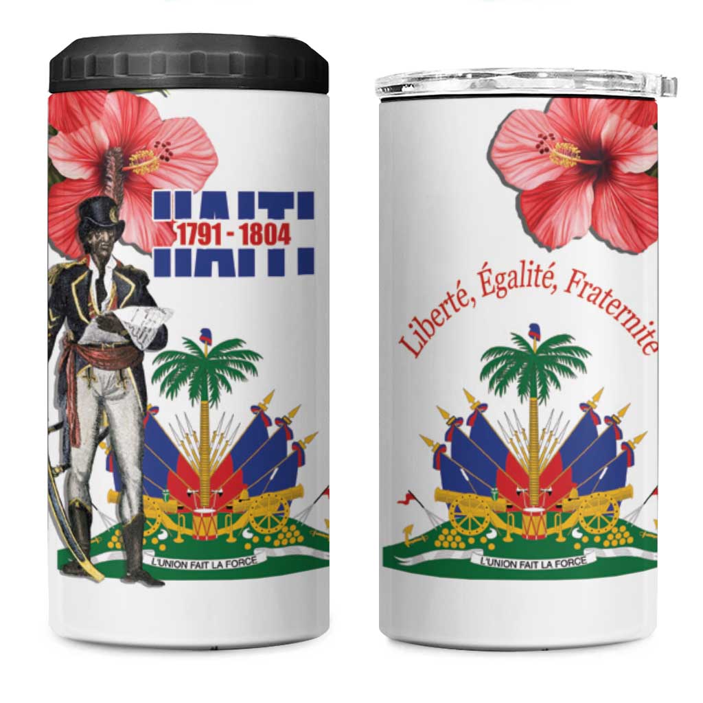 Haitian Revolution 1791-1804 4 in 1 Can Cooler Tumbler Lage d Lendependans