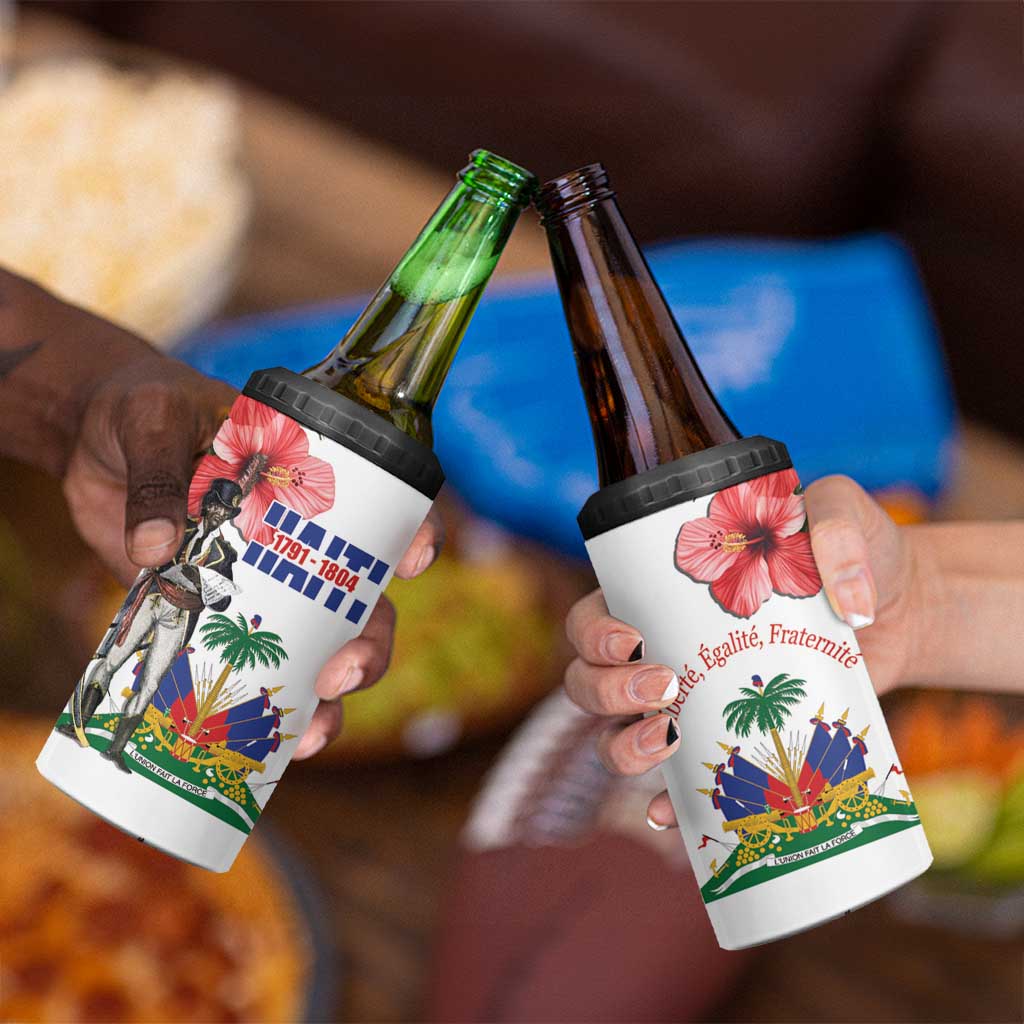 Haitian Revolution 1791-1804 4 in 1 Can Cooler Tumbler Lage d Lendependans