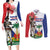 Haitian Revolution 1791-1804 Couples Matching Long Sleeve Bodycon Dress and Long Sleeve Button Shirt Lage d Lendependans