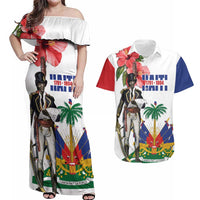 Haitian Revolution 1791-1804 Couples Matching Off Shoulder Maxi Dress and Hawaiian Shirt Lage d Lendependans