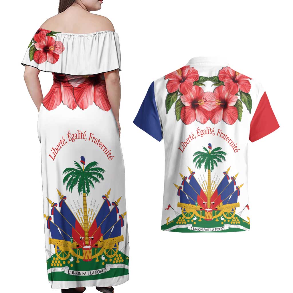 Haitian Revolution 1791-1804 Couples Matching Off Shoulder Maxi Dress and Hawaiian Shirt Lage d Lendependans