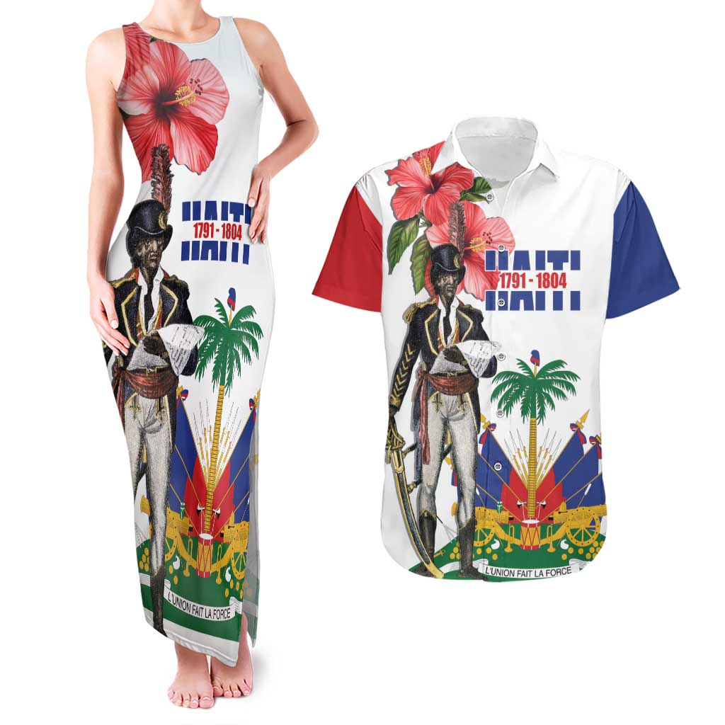 Haitian Revolution 1791-1804 Couples Matching Tank Maxi Dress and Hawaiian Shirt Lage d Lendependans