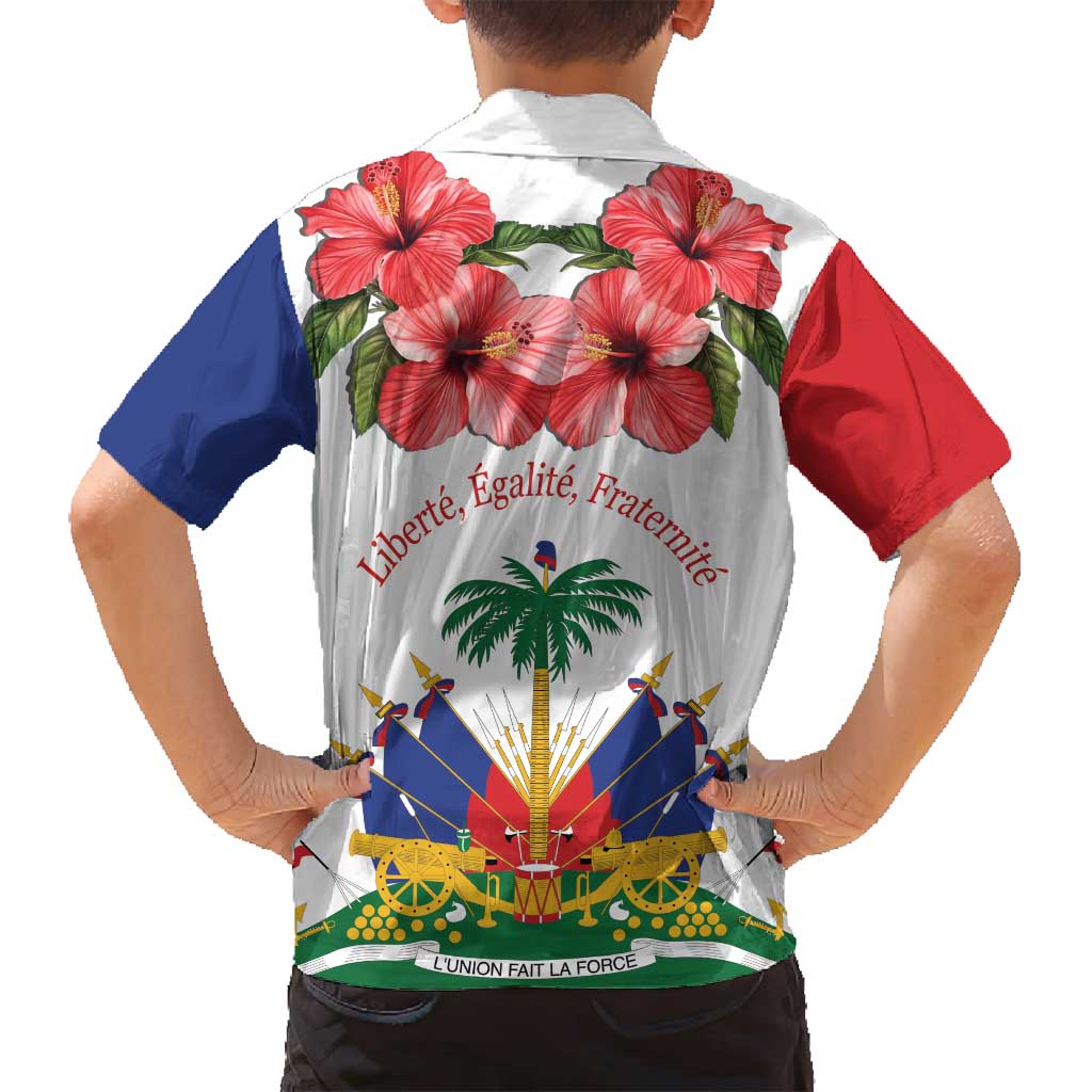 Haitian Revolution 1791-1804 Family Matching Long Sleeve Bodycon Dress and Hawaiian Shirt Lage d Lendependans