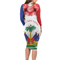 Haitian Revolution 1791-1804 Family Matching Long Sleeve Bodycon Dress and Hawaiian Shirt Lage d Lendependans