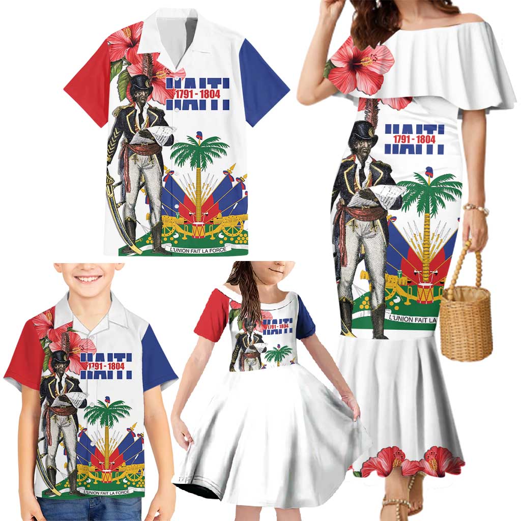Haitian Revolution 1791-1804 Family Matching Mermaid Dress and Hawaiian Shirt Lage d Lendependans