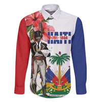 Haitian Revolution 1791-1804 Family Matching Off The Shoulder Long Sleeve Dress and Hawaiian Shirt Lage d Lendependans