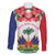 Haitian Revolution 1791-1804 Family Matching Off The Shoulder Long Sleeve Dress and Hawaiian Shirt Lage d Lendependans