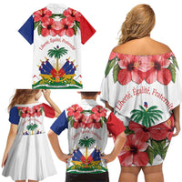 Haitian Revolution 1791-1804 Family Matching Off Shoulder Short Dress and Hawaiian Shirt Lage d Lendependans