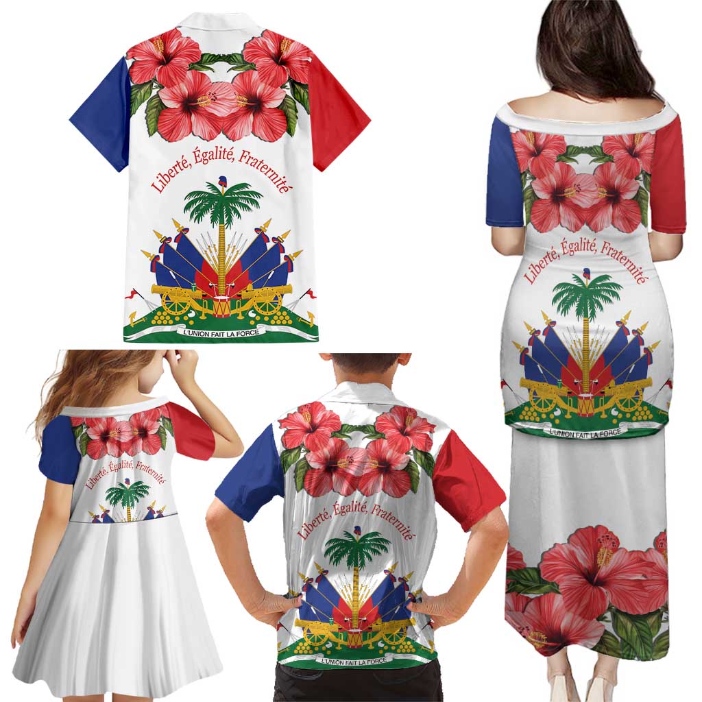 Haitian Revolution 1791-1804 Family Matching Puletasi and Hawaiian Shirt Lage d Lendependans