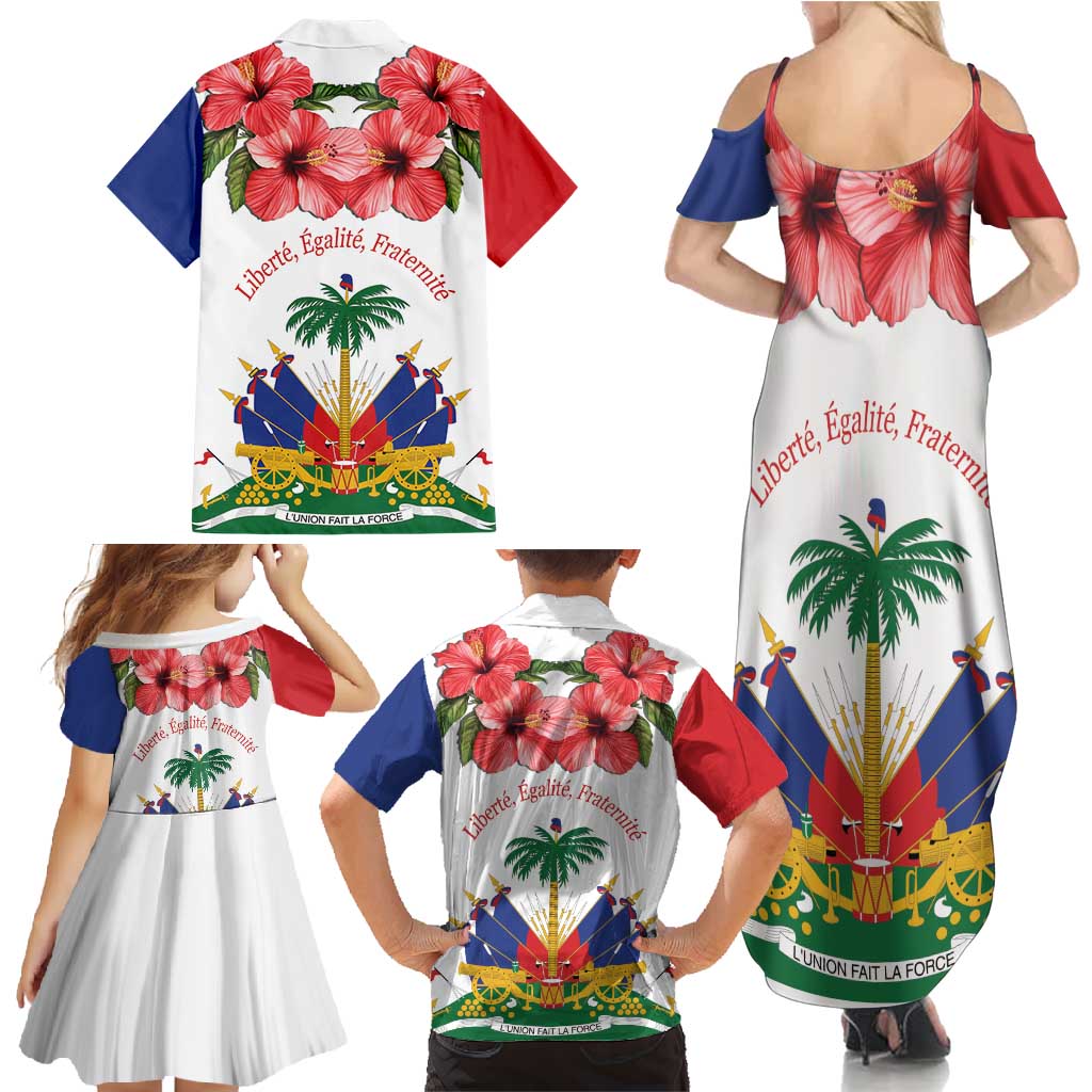 Haitian Revolution 1791-1804 Family Matching Summer Maxi Dress and Hawaiian Shirt Lage d Lendependans