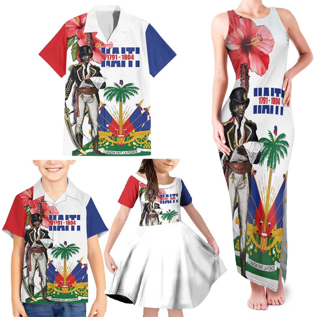 Haitian Revolution 1791-1804 Family Matching Tank Maxi Dress and Hawaiian Shirt Lage d Lendependans