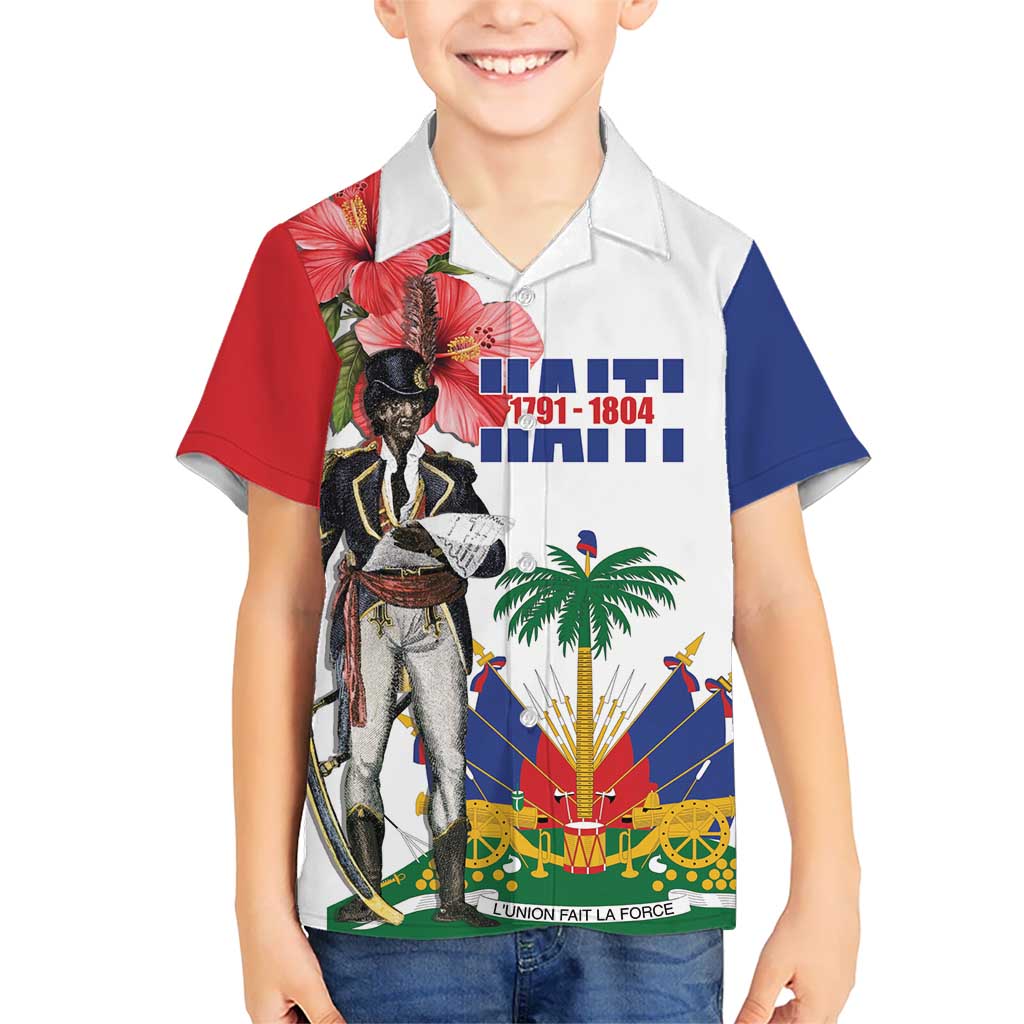 Haitian Revolution 1791-1804 Kid Hawaiian Shirt Lage d Lendependans