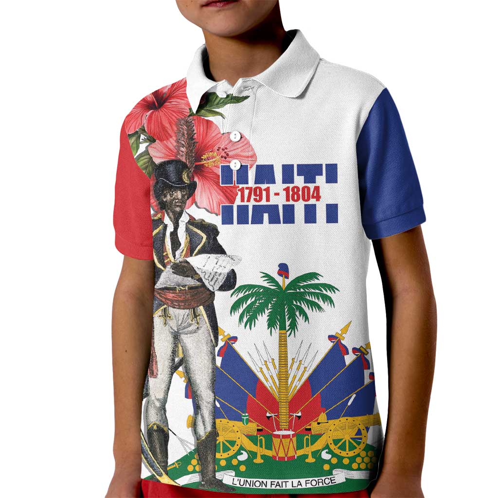 Haitian Revolution 1791-1804 Kid Polo Shirt Lage d Lendependans