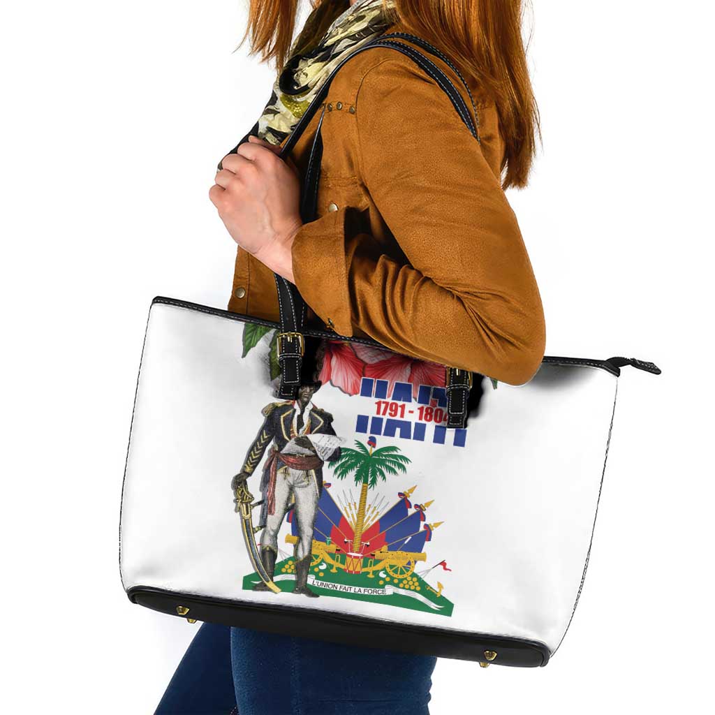 Haitian Revolution 1791-1804 Leather Tote Bag Lage d Lendependans