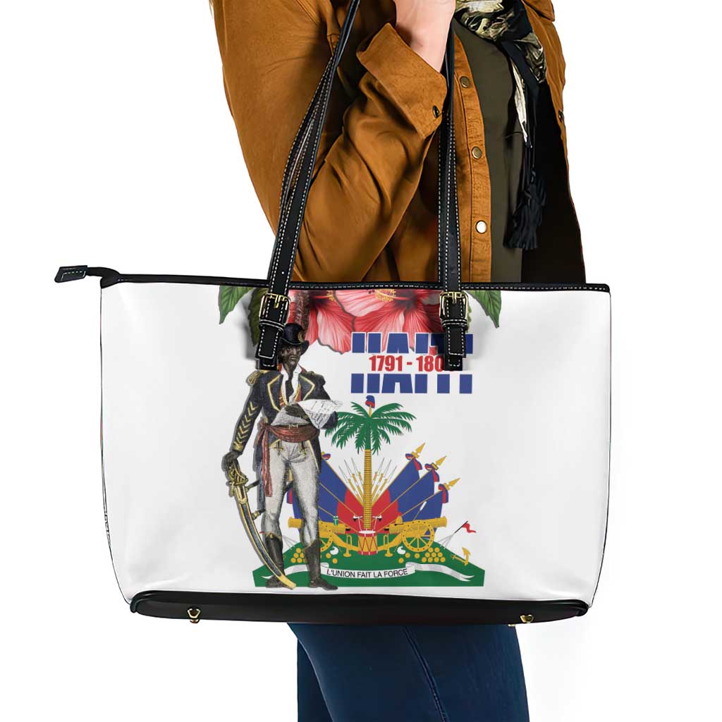 Haitian Revolution 1791-1804 Leather Tote Bag Lage d Lendependans
