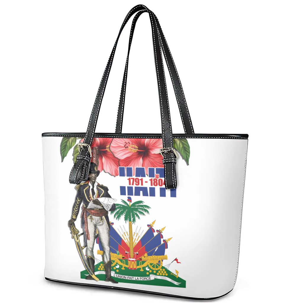 Haitian Revolution 1791-1804 Leather Tote Bag Lage d Lendependans