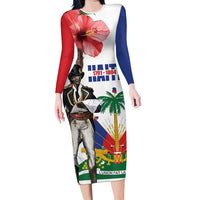 Haitian Revolution 1791-1804 Long Sleeve Bodycon Dress Lage d Lendependans