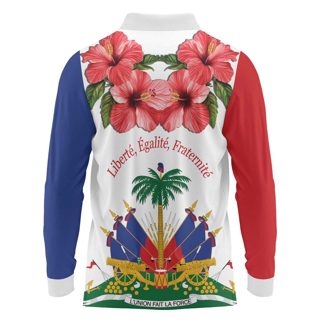 Haitian Revolution 1791-1804 Long Sleeve Polo Shirt Lage d Lendependans