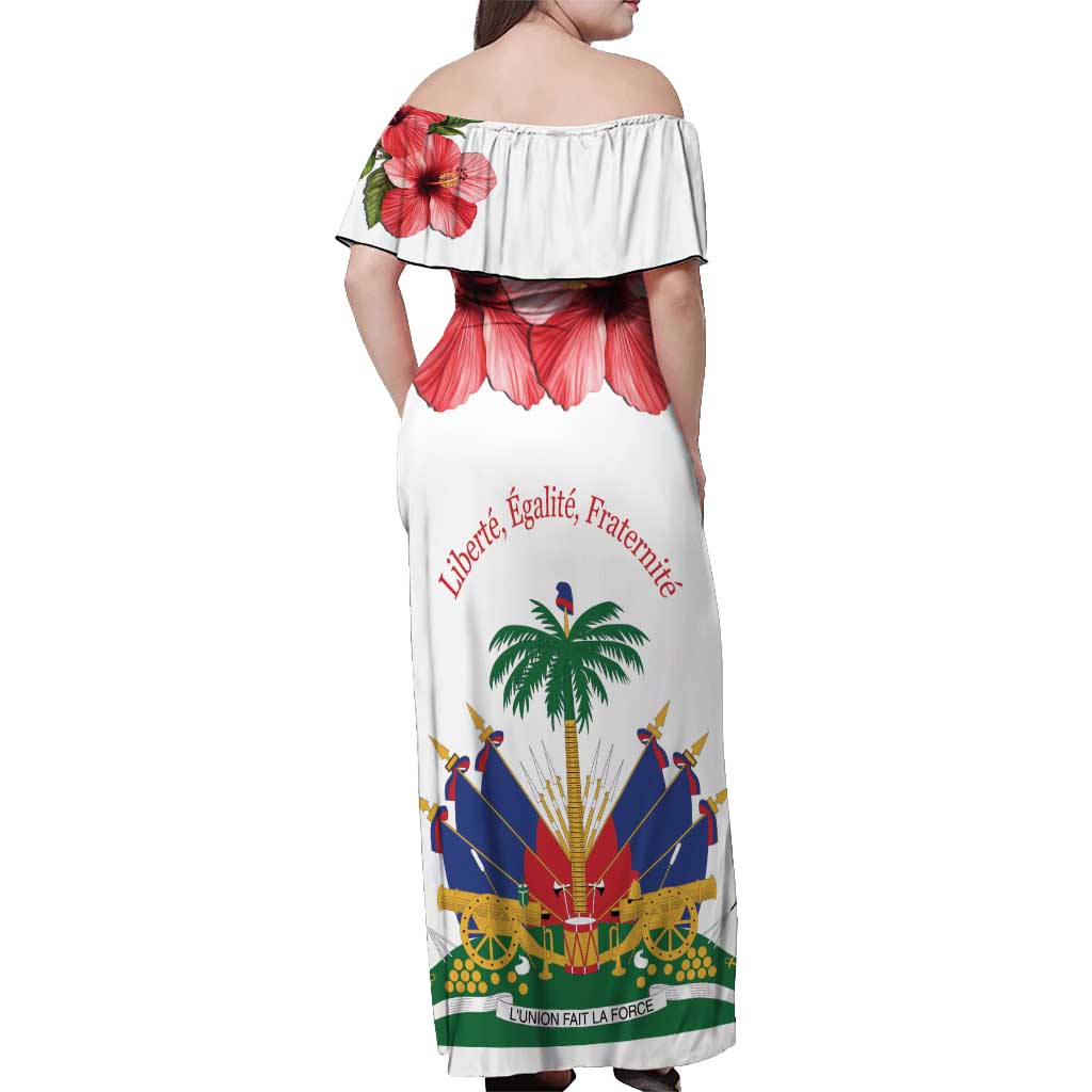 Haitian Revolution 1791-1804 Off Shoulder Maxi Dress Lage d Lendependans