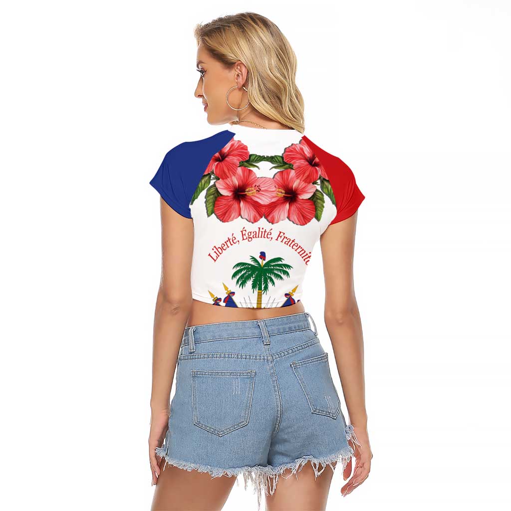 Haitian Revolution 1791-1804 Raglan Cropped T Shirt Lage d Lendependans