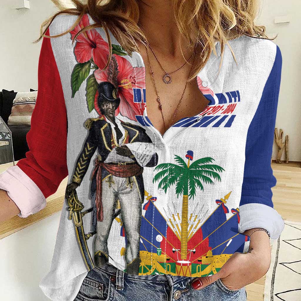 Haitian Revolution 1791-1804 Women Casual Shirt Lage d Lendependans