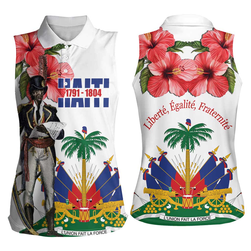 Haitian Revolution 1791-1804 Women Sleeveless Polo Shirt Lage d Lendependans