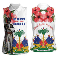 Haitian Revolution 1791-1804 Women Sleeveless Polo Shirt Lage d Lendependans