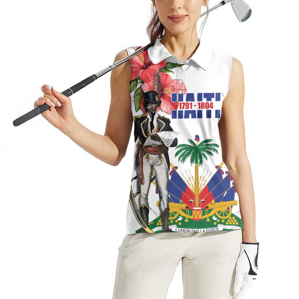 Haitian Revolution 1791-1804 Women Sleeveless Polo Shirt Lage d Lendependans