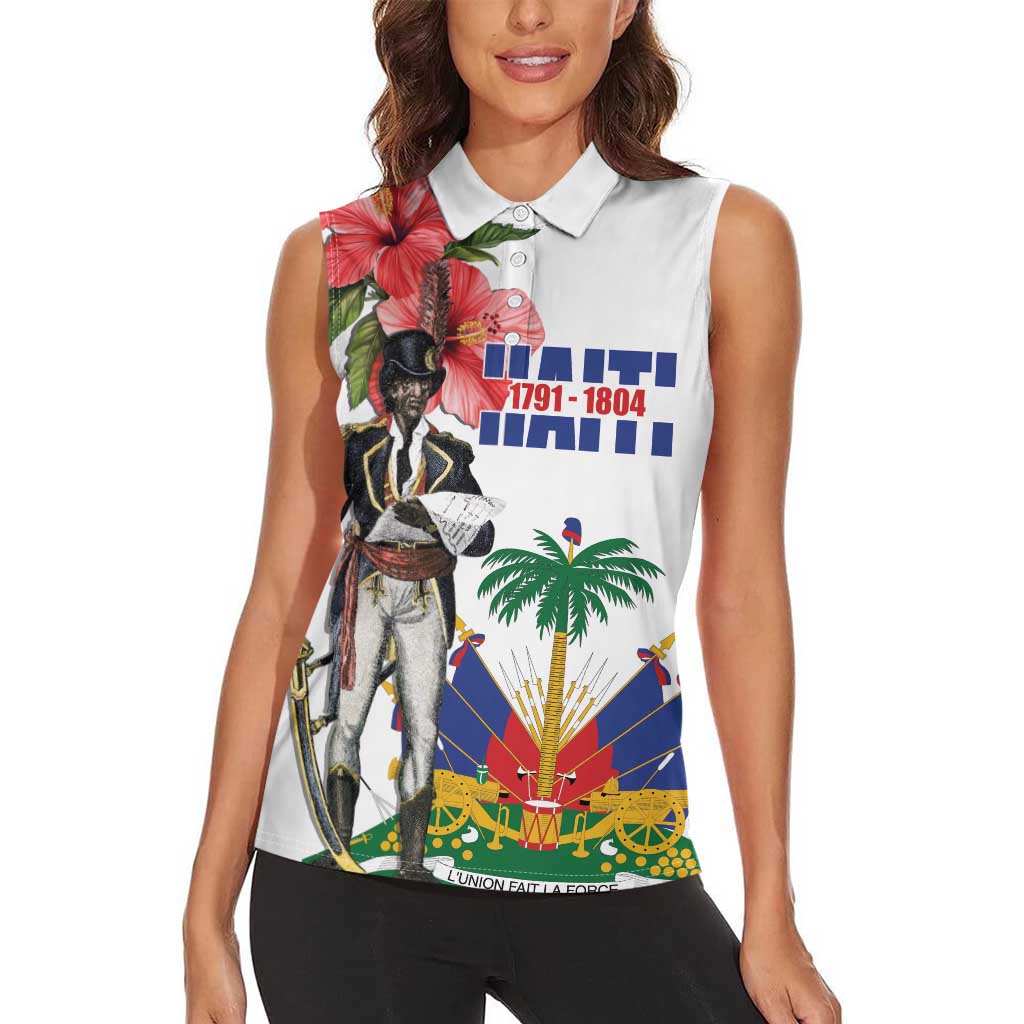 Haitian Revolution 1791-1804 Women Sleeveless Polo Shirt Lage d Lendependans