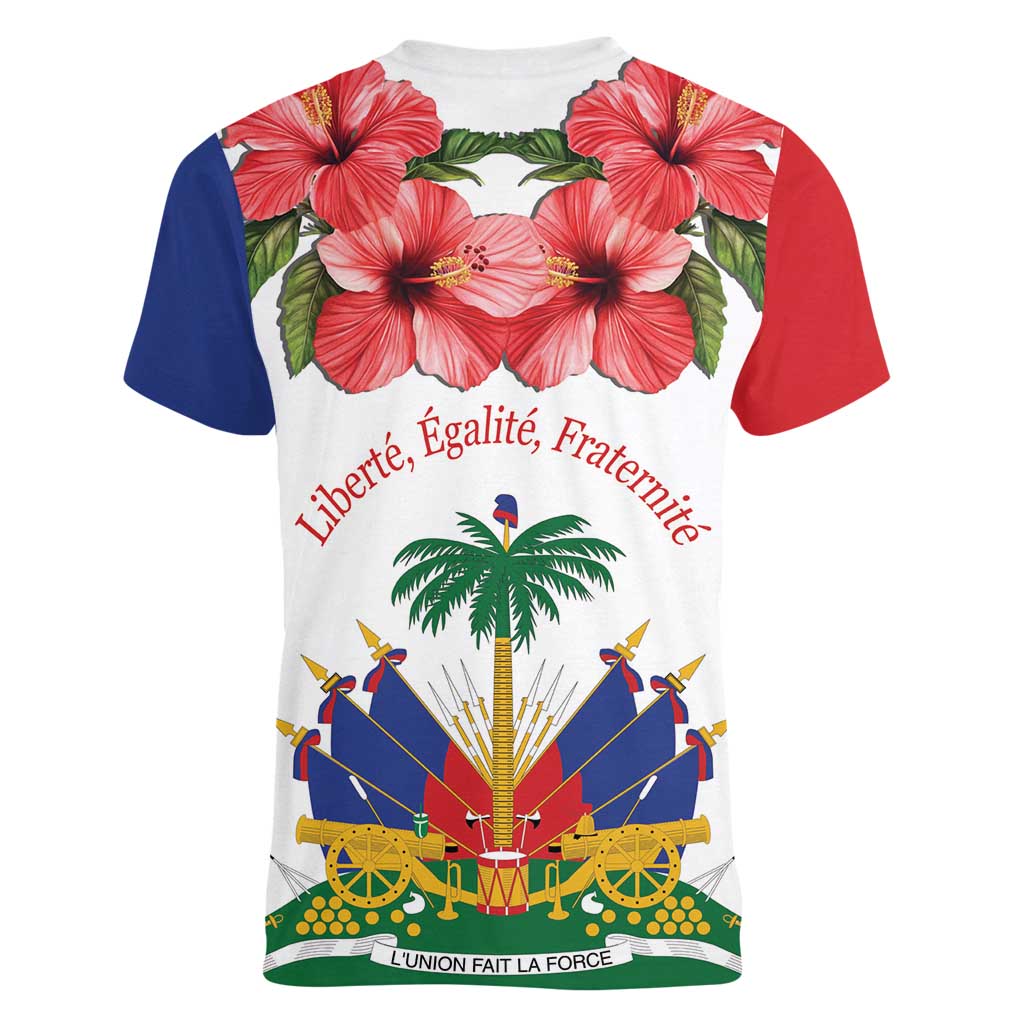 Haitian Revolution 1791-1804 Women V-Neck T-Shirt Lage d Lendependans